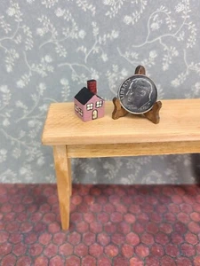 Vintage OOAK Wood Dollhouse 1:12 Miniature Home Decor for table shelf or display - Picture 1 of 8