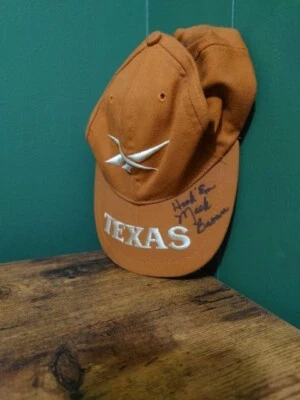 Reebok TEXAS LONGHORNS Vintage - Mack Brown Firmado - Hecho en EE. UU. Foto 1 de 4
