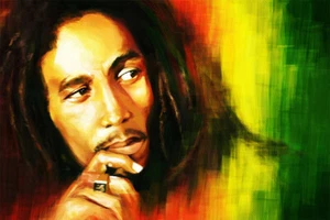 Bob Marley Painting Reggae Music Hip Hop Art Wall Indoor Room - POSTER 20x30 - Picture 1 of 4