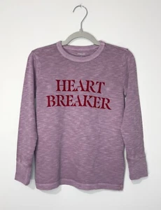 Crewcuts Girl T Shirt XS 4-5 Cotton Heather Dusty Purple Long Sleeve Top - Picture 1 of 6