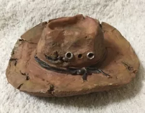 Cappello equitazione cowboy rodeo country western figura scrivania mantello decorazione BX38 - Foto 1 di 3