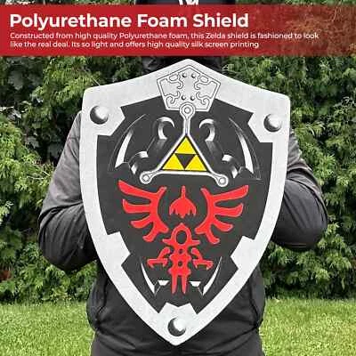 Escudo de espuma Dark Link Shadow Legends of Zelda para uso de disfraces - 20,5" en general Foto 1 de 4