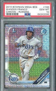 2019 BOWMAN CHROME MEGA BOX WANDER FRANCO #100 PSA 10 - Picture 1 of 2