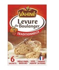 LOT DE 3 - VAHINE : Levure du boulanger traditionnelle 6 x 8 g