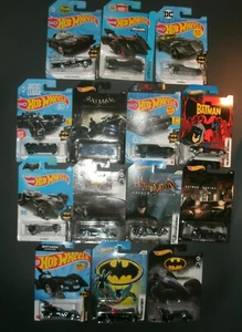 Lote (14) Hot Wheels de colección de vehículos diecast de Batman escala 1/64 - Imagen 1 de 8