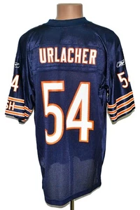 NFL CHICAGO BEARS AMERICAN FOOTBALL SHIRT REEBOK SIZE L #54 URLACHER - Picture 1 of 6