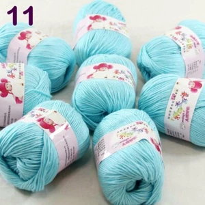 Sale New 8 Balls x 50gr Cashmere Silk Wool Hand Knit Wrap Shawls Crochet Yarn 11 - Picture 1 of 5