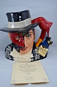 ROYAL DOULTON LTD. ED. CHARACTER JUG PHANTOM OF THE OPERA D7017 WITH CERTIFICATE - Picture 1 of 10