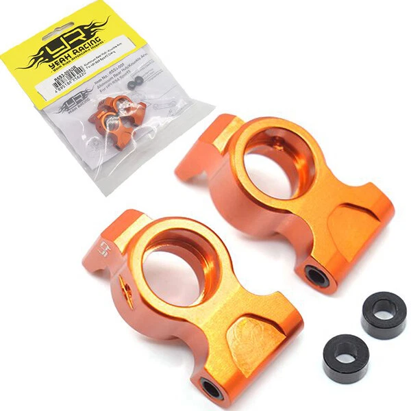 Yeah Racing RSS3-005OR Aluminum Rear Hub/Knuckle Arm Set Orange HPI RS4 Sport 3 - Image 1 of 1