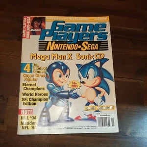 Vintage Game Players Magazine Vol 6 November 1993 w/ Secret of Mana Poster - Picture 1 of 8