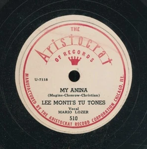 78tk-dance-ARISTOCRAT 510-Lee Monti Tu Tones-(My Anina/They go wild over me) - Picture 1 of 2
