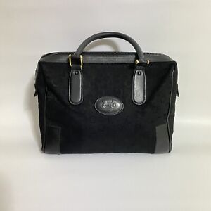 Vintage CELINE Sulky Handbag Canvas Black