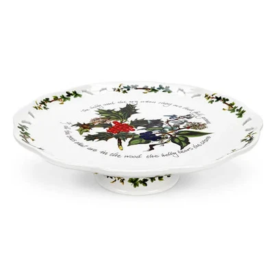 Portmeirion The Holly & The Ivy Footed Cake Plate - Image 1 of 4