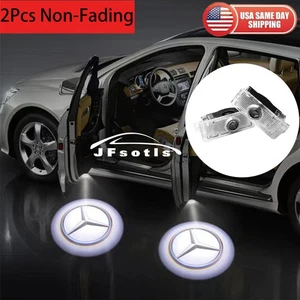 2 LED Non Fading door welcome Projector lights For Mercedes C-Class C205 2015-21 - Picture 1 of 6