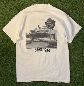 Vintage 90s T Shirt Medium Steak n Shake Retro T Shirt Graphic Y2K - Picture 1 of 5
