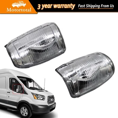 1Pair Side Mirror Turn Signal Light For 2015-21 Ford Transit 150 250 350HD LH+RH - Imagem 1 de 4