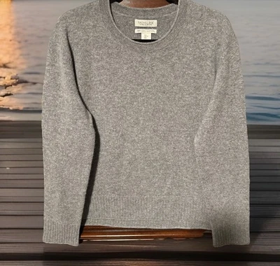 Nuevo con etiquetas Suéter de Lujo Rachel Zoe Mujer Mangas Largas 100% 2 Capas Cachemira, Talla L Foto 1 de 4