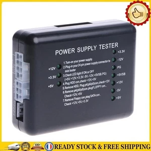 Ordinateur portable 20/24 broches ATX SATA HDD Testeur d'alimentation Checker Me - Afbeelding 1 van 8