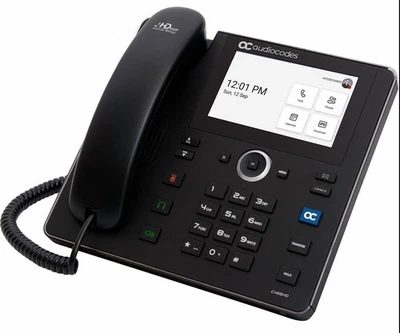 NEW AudioCodes Model C455HD IP Phone PoE GbE GGWV00744 for Microsoft Teams - Image 1 of 4