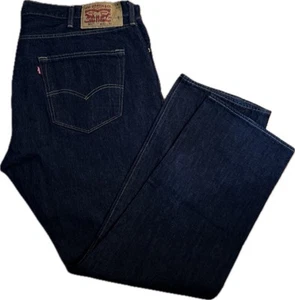 Vintage Levis 501 Jeans 42X32 L5155 S37303 Button Fly Straight Denim Pants Blue - Picture 1 of 14
