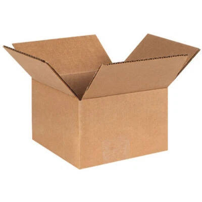 25 - 6 x 6 x 4 Corrugated Shipping Boxes Storage Cartons Moving Packing Box - Image 1 of 2