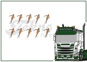 Tekno | 88449 Pinup girl white 'Sticker' Set 1:50 Scale - Picture 1 of 1