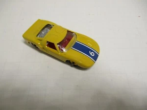 MATCHBOX #41c -1965 FORD GT RESTORED-MODIFIED RARE YELLOW BLACK PLASTIC TIRES - Picture 1 of 8