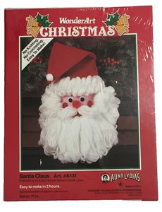 WonderArt Navidad Cabeza de Papá Noel Kit Artesanal Arte. #K131 De Colección 1991 Tía Lydia - Imagen 1 de 4