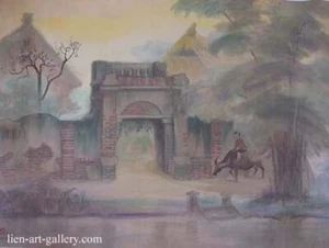 Dang Dinh Ngo Vietnamese rural life original Art In Heart - Picture 1 of 1