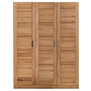 Kleiderschrank Türen Holz Kernbuche-massiv Natur geölt 3-türig Tollo - Bild 1 von 3