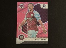 2021-22 Panini Mosaic Premier League Matej Vydra Pink Fluorescent Mosaic 08/10