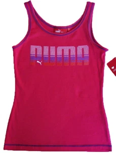 NWT PUMA Girls Pink Tank Top with Logo Design(Size L, XL) NEW - Picture 1 of 2
