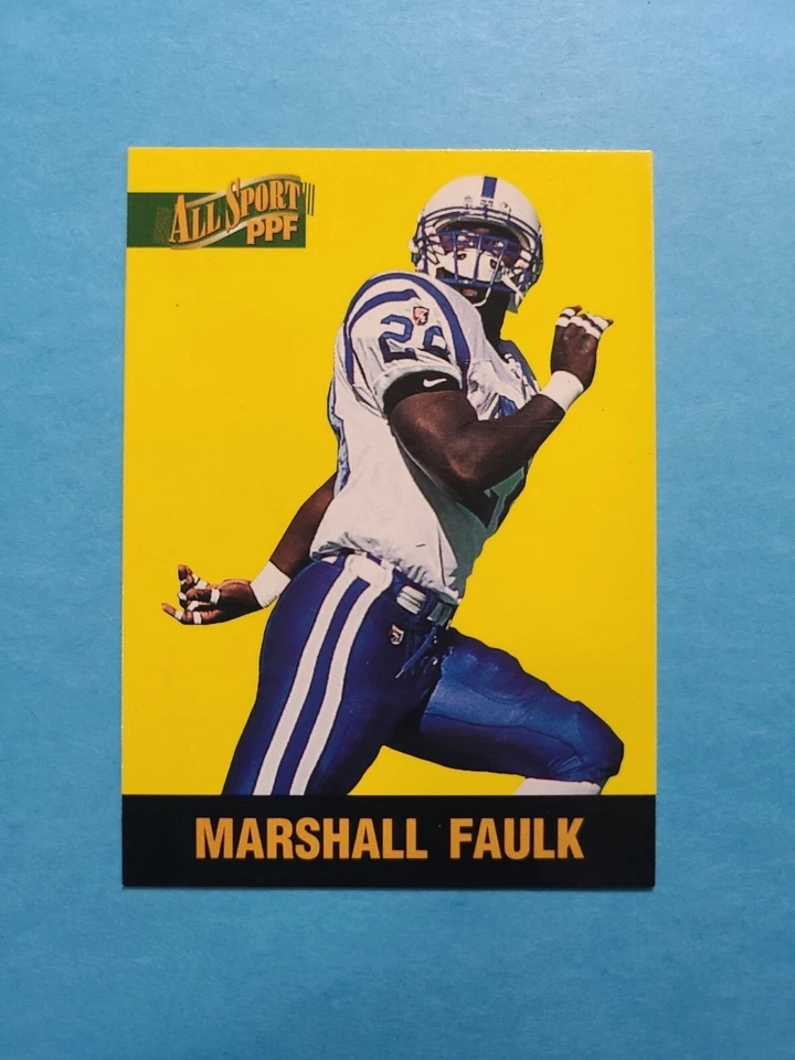 MARSHALL FAULK 1996 THE SCORE BOARD ALL SPORT PPF FOOTBALL CARD # 90 G3118 - Image 1 of 1