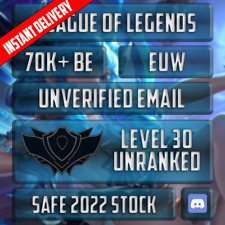 NA League of Legends Unranked Smurf LOL 40K 50K 60K 70K 80K 100K