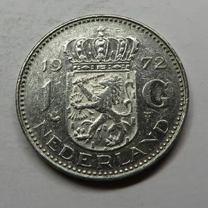 Netherlands Gulden 1972 Nickel KM#184a - Picture 1 of 2