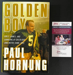Paul Hornung Signed "Golden Boy" Book JSA AUTO #5 NFL Green Bay Packers HOF '86! - Picture 1 of 4