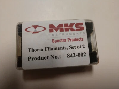 MKS Instruments Spectra Products RGA Thoria Filaments  SET of 2  prt no. 842-002 - Image 1 of 2