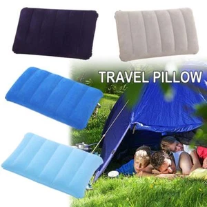 Office Flocking Inflatable Travel Camping Pillow D4Q4U K1 - Picture 1 of 13