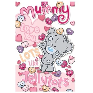 Mummy From Little Girl Dinky Bear Pink Mother's Day Card - Picture 1 of 3