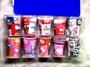 Nuevo Lote de 10 Vidrio Disparo Coleccionable Hello Kitty - Imagen 1 de 7