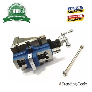 Tornio Fresa Verticale Scorrevole Fisso 4" x 5" con Vice Autocentrante 2" e Dadi - Foto 1 di 4
