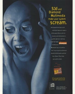 Vintage/Retro Diamond Stealth 3D 2000 Graphics Card Print Ad Promo 1997 - Picture 1 of 2