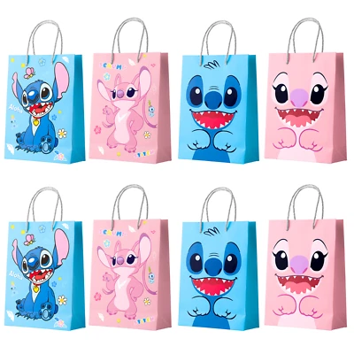 16 Piezas Lilo & Stitch Suministros de Fiesta de Cumpleaños Puntada Fiesta Favor Caramelos Bolsas de Regalo Foto 1 de 4