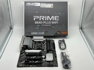 ASUS PRIME B840-PLUS WIFI (Socket AM5) AMD ATX DDR5 Wi-Fi 6E Motherboard READ - Picture 1 of 9
