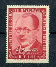 MARCA DA DUE LIRE PRO VITTIME POLITICHE – ROSSETTI -(O/04)