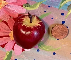 Artificial Faux Fake Food Replica Fruit MINI APPLE 3D MAGNET Prop AYC37 - Picture 1 of 2