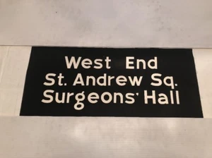 Edinburgh Vintage Bus Blind 30”- West End St Andrew Square Surgeons Hall - Foto 1 di 4