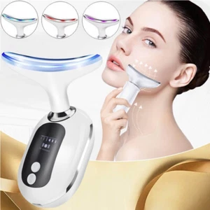 LED Microcurrent Facial Skin Tightening Lifting Device Face Neck Beauty Machine - Picture 1 of 14