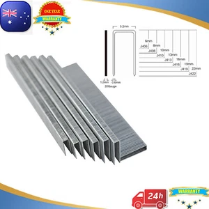 NUEVO Serie 4J Grapas Para Clavar Pistola de Uñas De Aire 20GA 8mm 13mm 19mm 22mm AU STOCK - Imagen 1 de 12