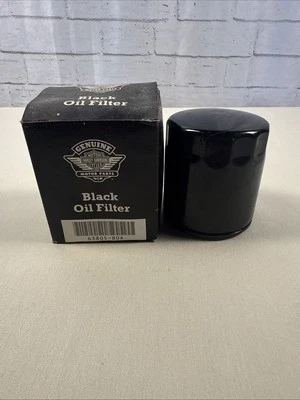 Harley Davidson Black Oil Filter 63805-80A NOS OEM - Image 1 of 4